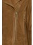 Alba Kadın Camel Biker Süet Deri Ceket 24WGD528210 3