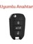 Peugeot 301 308 208 508 2008 3008 Citroen C3 C4 Opel Combo Nano Sustalı Anahtar Kılıfı Siyah Gümüş 2