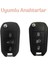 Peugeot 3008 208 308 Rifter Citroen C4 Opel Combo Sustalı Farlı Nano Anahtar Kılıfı Siyah Gümüş Renk 2