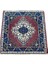 El Dokuma Eskitme Küçük Taşpınar Halısı 57X57 Mor Vintage Halı 1