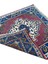 El Dokuma Eskitme Küçük Taşpınar Halısı 57X57 Mor Vintage Halı 5