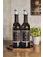 Ahşap Stantlı Amber 2'li 750 ml Zeytinyağı Sıvıyağ Şişesi Yağdanlık Yağlık 750ML Standlı 750SSBLIS 1