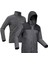 Erkek Su Geçirmez 3'ü 1 Arada Outdoor Kar Montu/kışlık Mont - Gri - SH100 0 °c Beden: 2xl. , 1