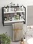 2 Raflı Metal Düzenleyici Havluluk Baharatlık Duvara Monte Banyo Rafı Metal Organizer Çok Amaçlı Raf 4