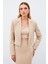 Aksesuarlı Kısa Ceket - Bej Beden: 36 3