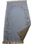 Belıeve Fresh Goblen Jakarlı Dokuma Saten Astarlı Saçaklı Buz Mavi Seccade 70 x 120 2