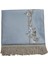 Belıeve Fresh Goblen Jakarlı Dokuma Saten Astarlı Saçaklı Buz Mavi Seccade 70 x 120 3