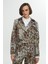 Leopar Desenli Kahverengi Kısa Blazer Ceket 5