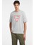 Guess Erkek Gri Üçgen Logolu T-Shirt 2