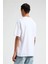 Guess Erkek Beyaz Pamuk T-Shirt Logolu, Regular Fit 2
