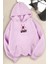 Only Trendwear Unisex Cartoon Face Siyah Beyaz Hoodie 2