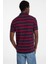 Erkek Polo Yaka Siyah Kırmızı Çizgili T-Shirt 3