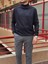 Erkek, Slim-Fit, Old Money, Yarım Boğazlı Triko Kazak PLTK01 2