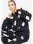 Women's Jordan Artist Series Loose Fit Hoodie Kadın Büyük Beden Kapüşonlu Sweatshirt Siyah Beyaz 1