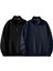 2\'li Paket Dik Yaka Yarım Fermuarlı Düz Kazak Sweatshirt 1