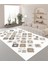 Premium Kalite Kaymaz Taban Silinebilir Salon Mutfak Koridor Halısı Krem G249 1