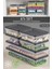 6'lı Buzdolabı Organizer Mikrodalga ve Difrize Uygun Saklama Kabı Antrasit 2 x 1170 ml - 4 x 600 ml 1