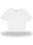 Kadın Kısa Kollu Likralı Vücudu Saran Bisiklet Yakalı Crop T-Shirt 2