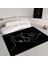 Premium Kalite Kaymaz Taban Silinebilir Salon Mutfak Koridor Halısı Siyah G846 47 1