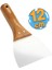Ahşap Saplı Yay Çeliği Metal Macun Spatula Boya Sıva Kazıma Harç Karıştırma Ispatulası 12 cm 1 Adet 1