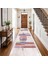 Premium Kalite Kaymaz Taban Silinebilir Salon Mutfak Koridor Halısı Pembe G329 2