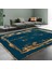 Premium Kalite Kaymaz Taban Silinebilir Salon Mutfak Koridor Halısı Mavi G836 37 38 39 1
