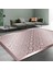 Premium Kalite Kaymaz Taban Silinebilir Salon Mutfak Koridor Halısı Pembe G412 1