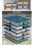 15'li Buzdolabı Organizer Mikrodalga ve Difrize Uygun Saklama Kabı 1X2400ML-4X1170-2X1200ML-8X600ML 1