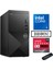 Vostro 3030 mt Intel Core I5 12400 48GB Ddr5 256GB SSD Windows 11 Home Amd RX550-4GB Masaüstü Bilgisayar N3030I5RX550H21 + Zetta USB Bellek 1