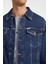 Guess Slim Fit Denim Klasik Erkek Ceket Trucker Jacket Stili 4