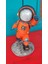 Dekoratif El Boyaması Astronot Biblo 1