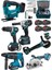 6 Makina 4 Akülü Şarjlı Somun Sıkma-Spral Taşlama-Dairesel Testere-Kırıcı Hilti-Dekupaj 1