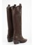 Kadın Meot Kahve Cilt Topuklu Western Binici Çizme 4