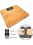 ® Techfit Bambu Banyo Baskülü Yüksek Hassasiyetli Darbelere Dijital Dayanıklı Terazi Tf 1065 M 4