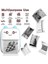 Taşınabilir Mini Cep Yazıcı - Termal Yazıcı Printer- 6 Kağıt + 5 Rulo Çıkartma + 3 Renkli Kağıt + 6 Sulu Boya Kalemi (Mavi) 2