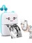 Taşınabilir Mini Cep Yazıcı - Termal Yazıcı Printer- 6 Kağıt + 5 Rulo Çıkartma + 3 Renkli Kağıt + 6 Sulu Boya Kalemi (Mavi) 4