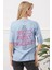 Baskılı tişört mavi 2