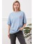 Baskılı tişört mavi 5