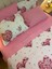 Kalp Desenli Çift Kişilik Lastikli Çarşaf Nevresim Takımı 6 Parça 2
