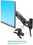 Bayou Nb F150 Ergoflex 17-35" Duvara Montaj Monitör Tutucu Kol Amortisörlü Monitör Standı 3
