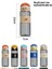 Cocosmile 580ML Silikon Gövde Düğme Desenli Rahat Içim Tritan Çocuk Matarası 5