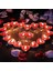 100 Adet Tea Light Kalpli Mum Kırmızı Mum Kırmızı Tealight Mum Sevgililer Gününe Özel Dekor Mum 3