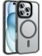 iPhone 16 Pro Max Magsafe Şarj Özellikli Mat Arka Yüzey Sert + Silikon Flet Kapak & Kılıf 1