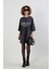Antrasit You Say Love Baskılı Soluk Efektli Oversize Tshirt 2
