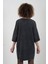 Antrasit You Say Love Baskılı Soluk Efektli Oversize Tshirt 5