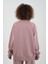 Pudra O Yaka Triko Detay Modal Sweatshirt Pantolon Takım 4