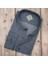 Pamuklu Gri Uzun Kollu Erkek Gömlek (Slim Fit Kalıp) 1