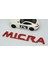 Nissan Micra Kırmızı Abs 3m 3D Bagaj Yazı Logo Arma 4