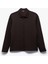 Uzun Kollu Pamuk Karışımlı Fermuarlı Sweatshirt 1