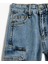 Kapaklı Cep Detaylı Pamuklu Oversize Denim Şort 3